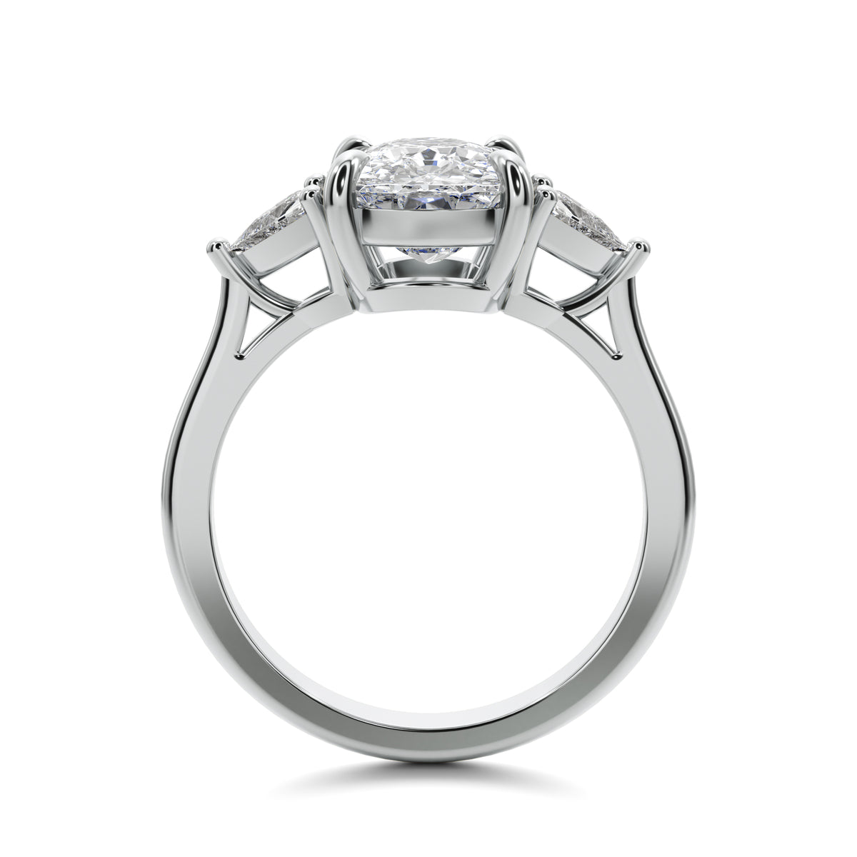 Ava 3ct Cushion Cut Engagement Ring Accent Diamonds 25020CG224
