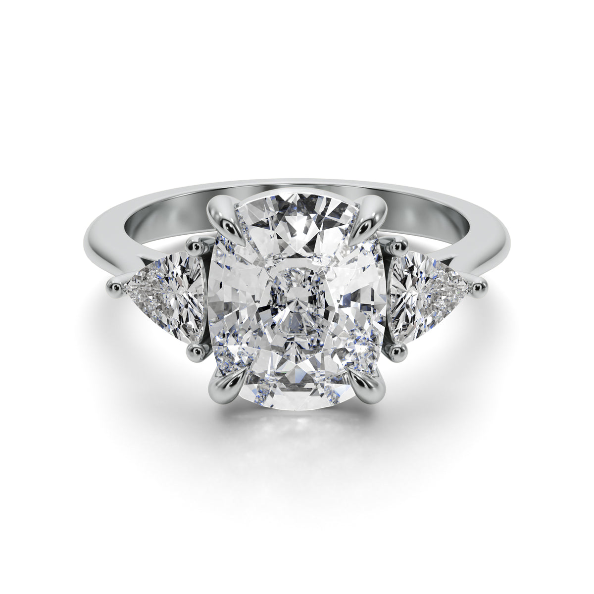 Ava 3ct Cushion Cut Engagement Ring Accent Diamonds 25020CG224