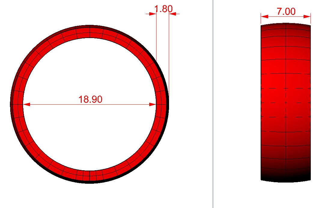 6mm Court wedding ring