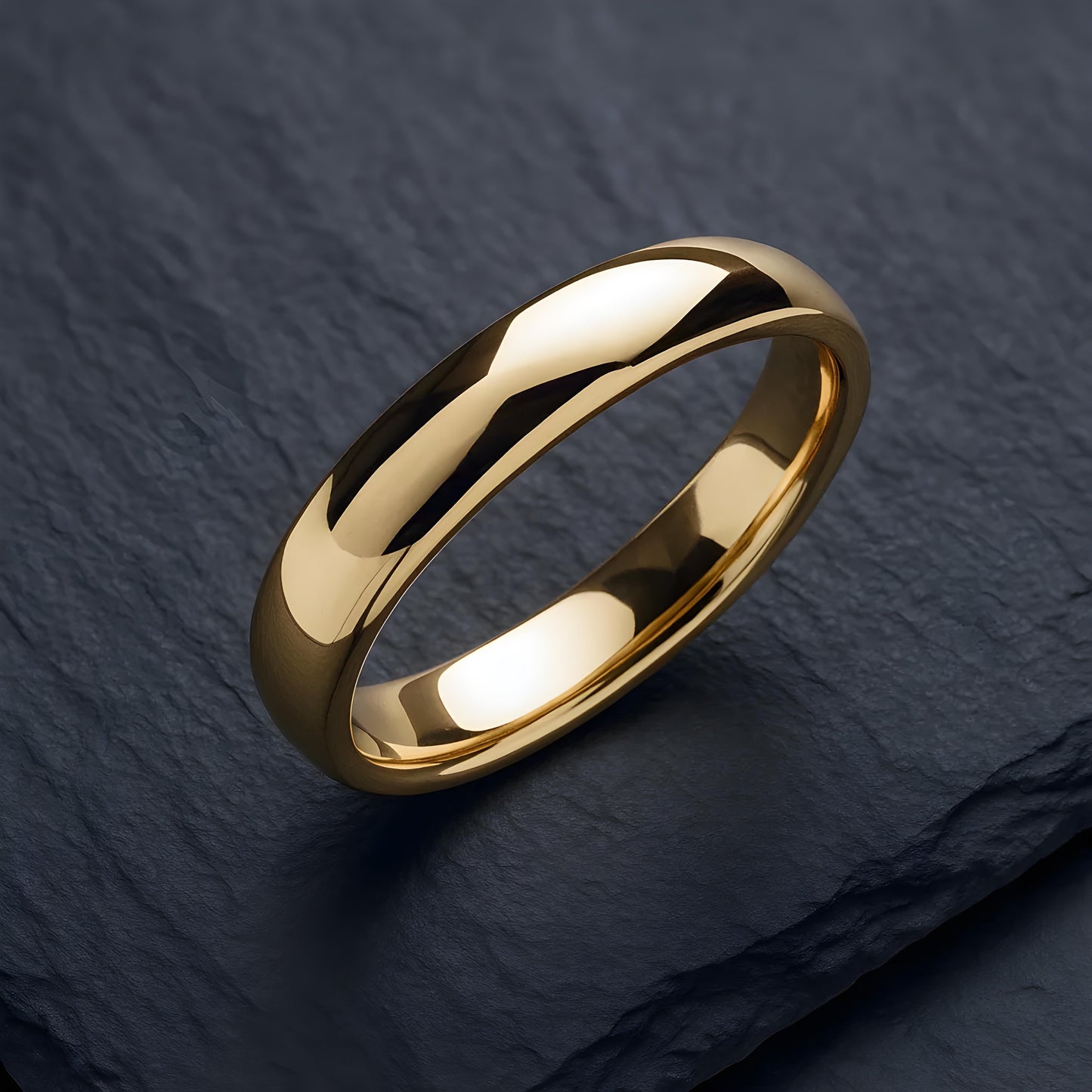 4mm Court shaped wedding band