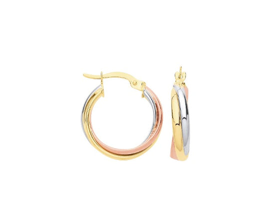 Russian Wedding 18mm Hoop Earrings