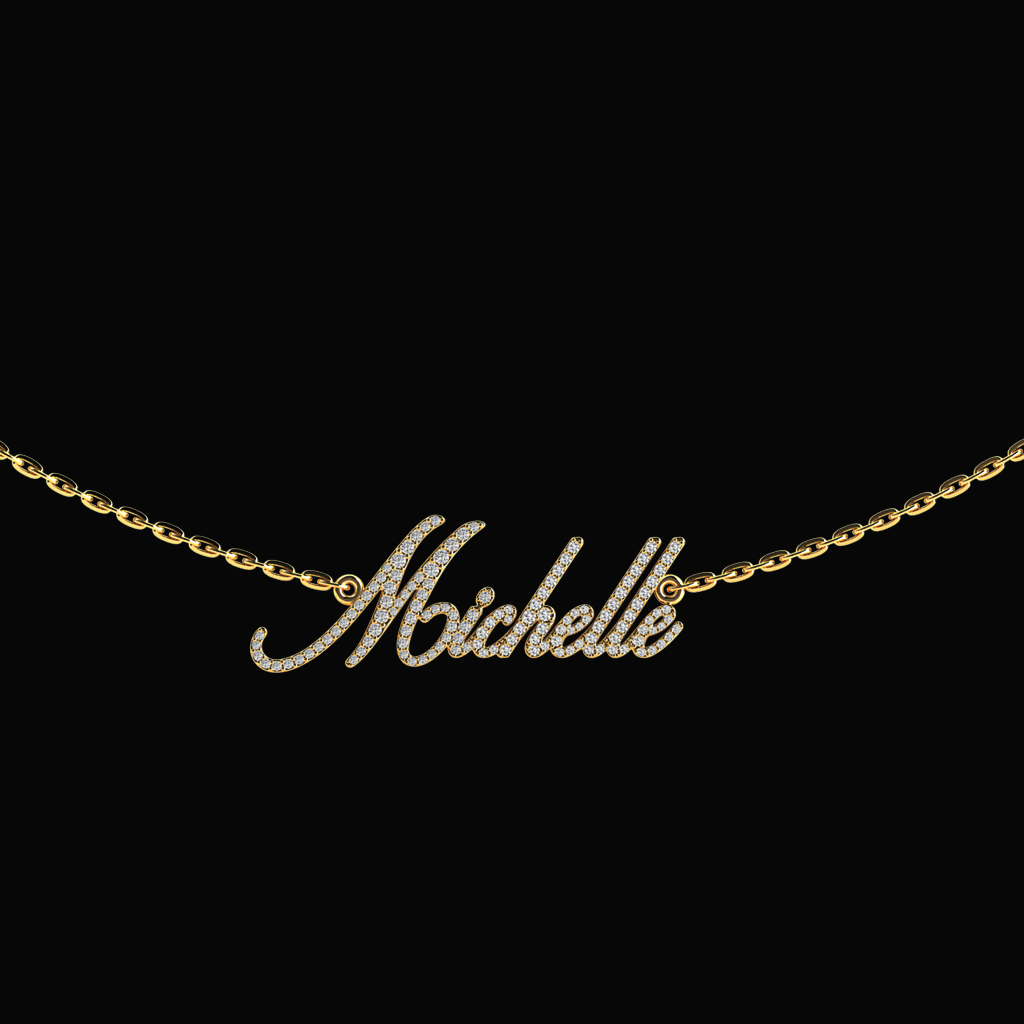 Allure Diamond Name Necklace