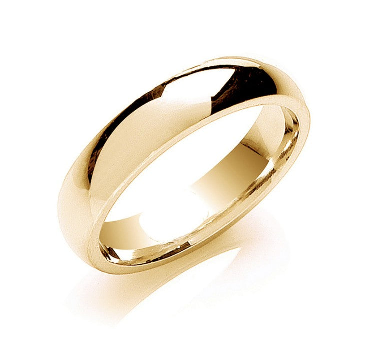 5mm Court shaped wedding band.