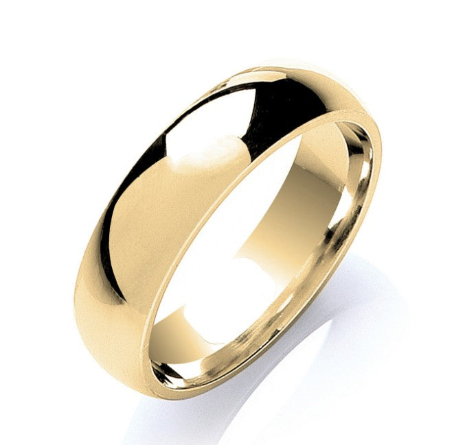 7mm Court shaped wedding band.