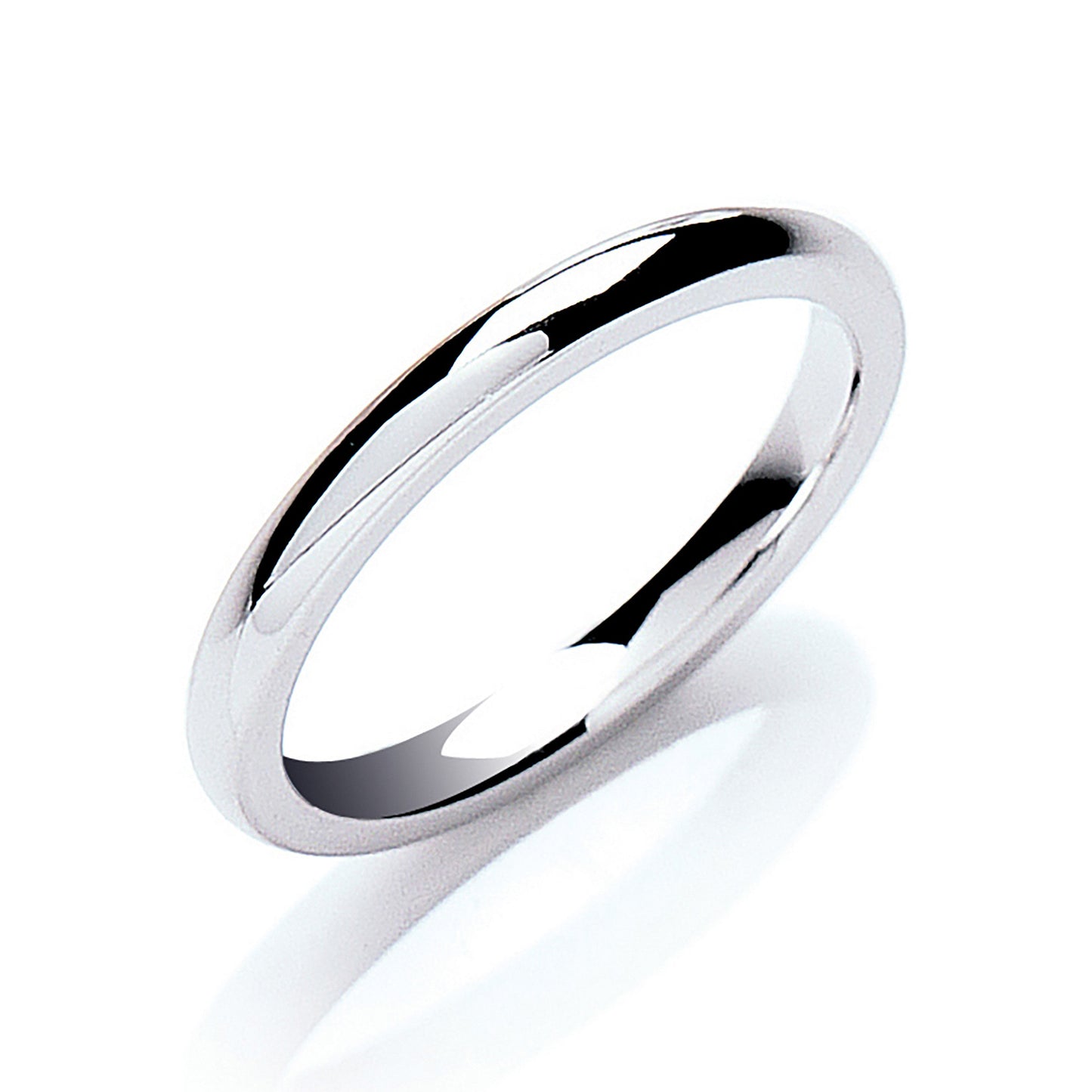 2mm Court shaped wedding band