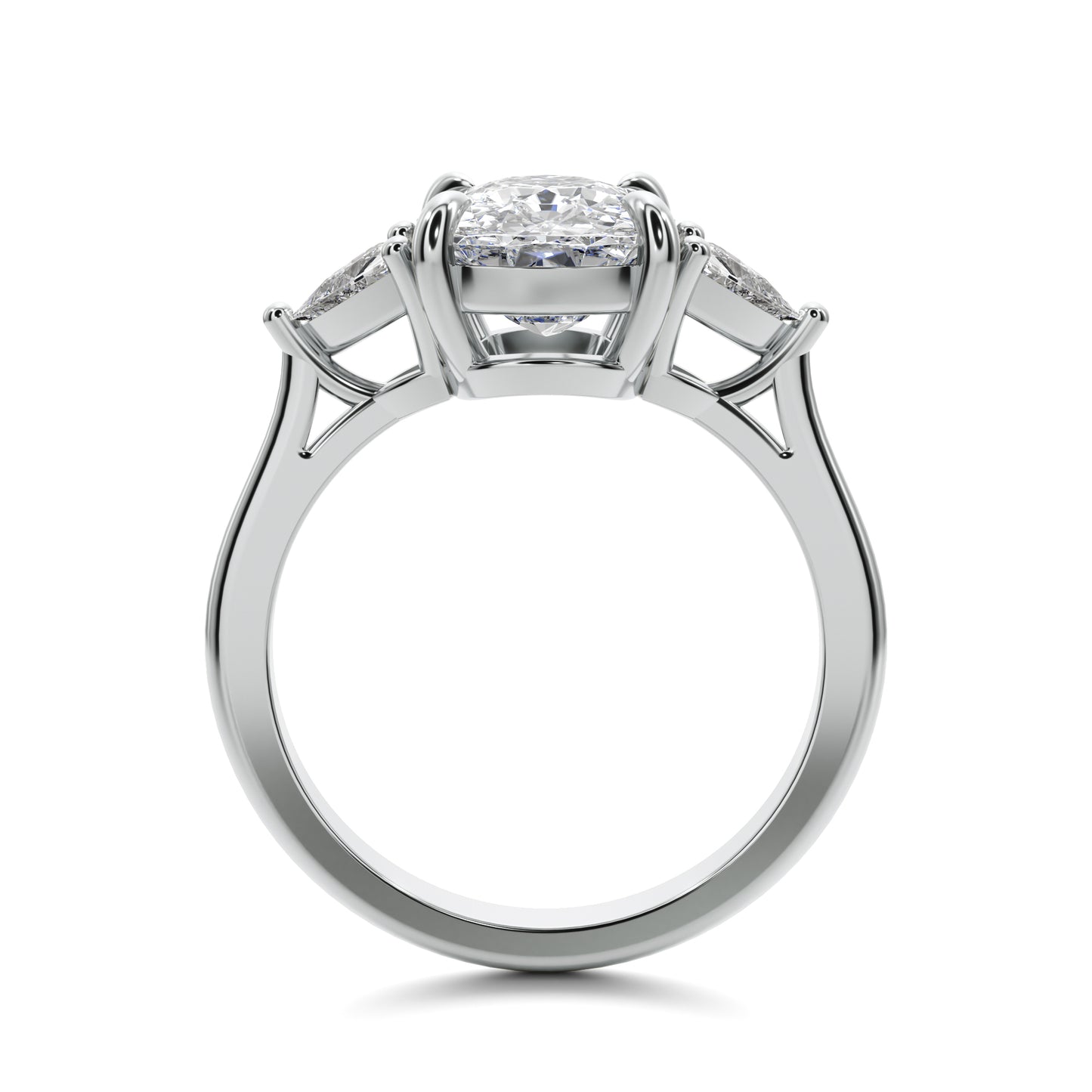 3ct Cushion Cut  Engagement Ring Accent Diamonds 25020CG224