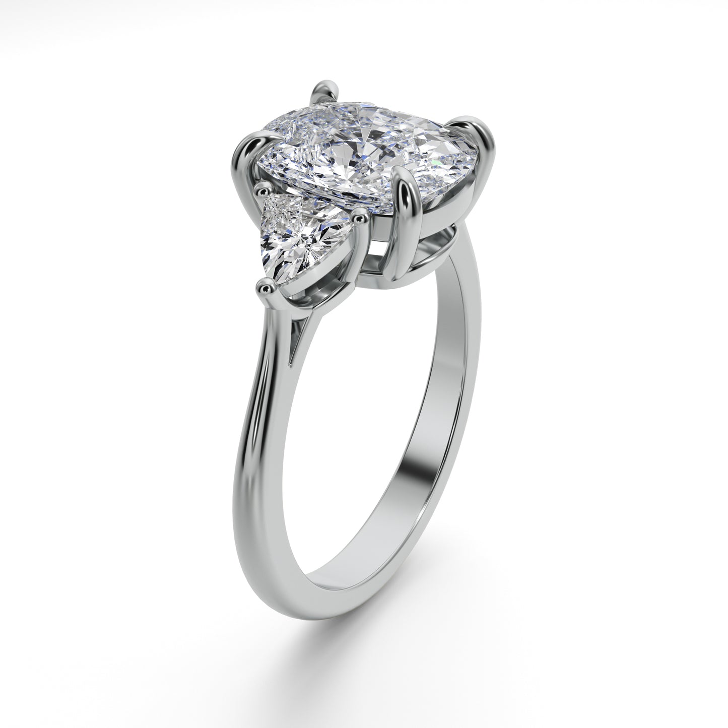 3ct Cushion Cut  Engagement Ring Accent Diamonds 25020CG224