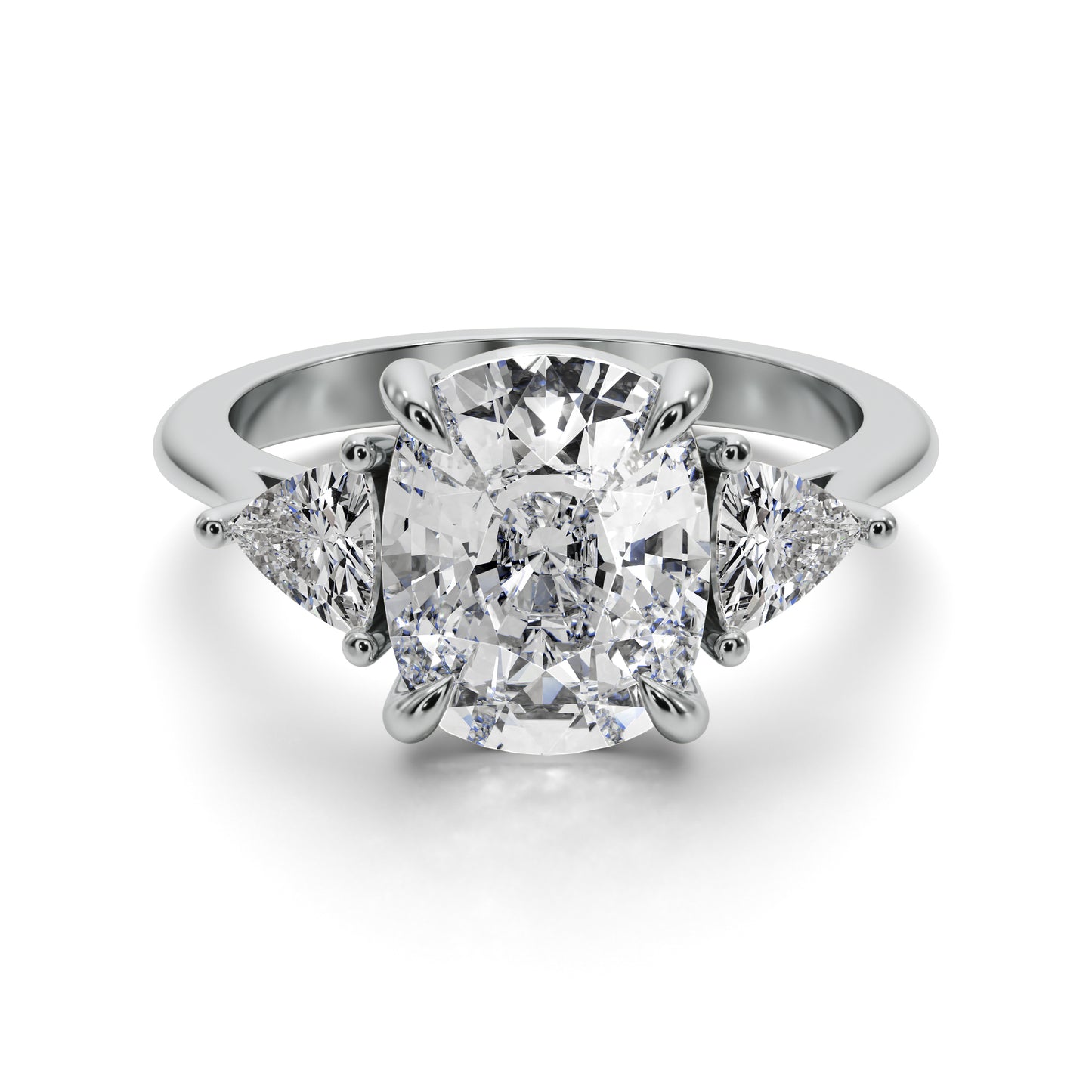 3ct Cushion Cut  Engagement Ring Accent Diamonds 25020CG224