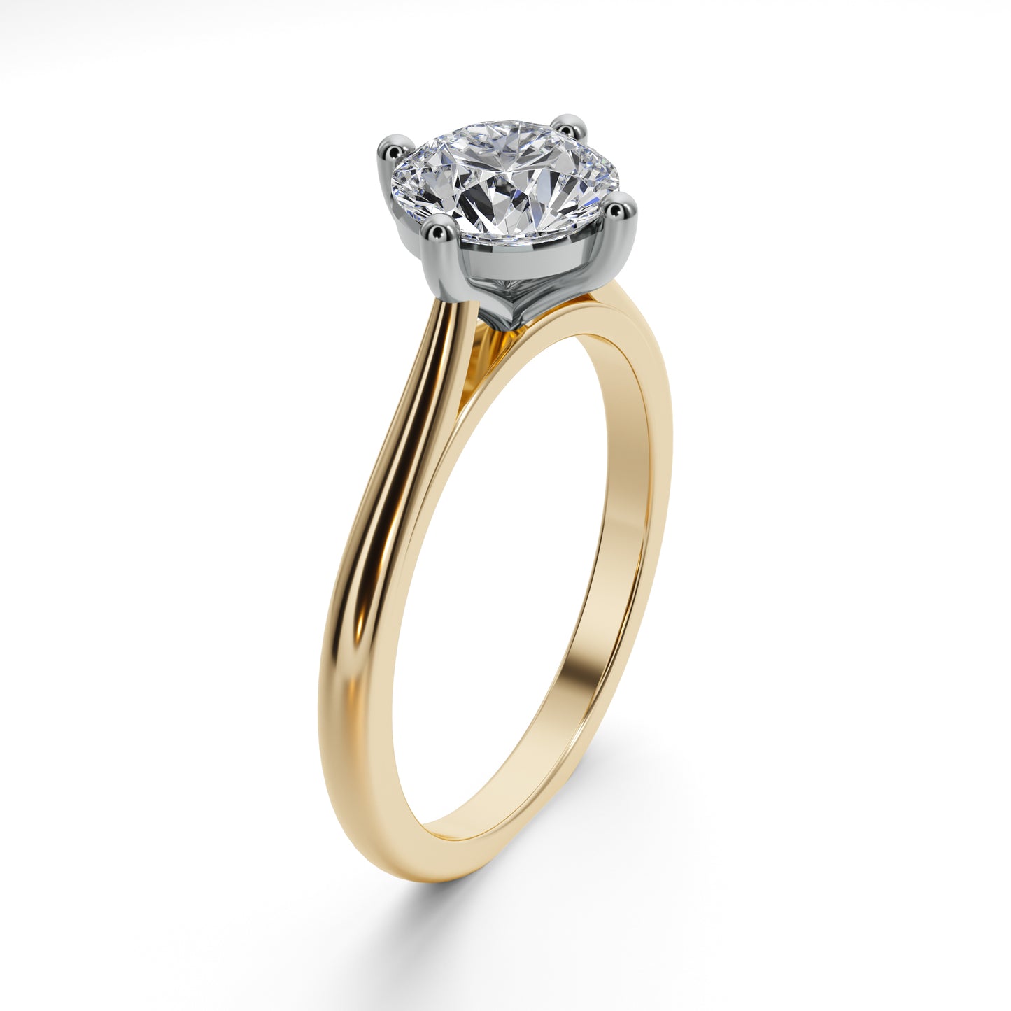 1.5ct Round Solitaire Lab Diamond Engagement Ring  25016CG213