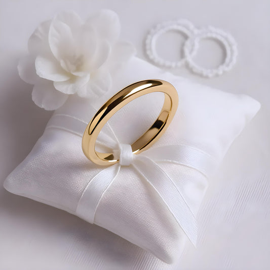 2mm Court shaped wedding band