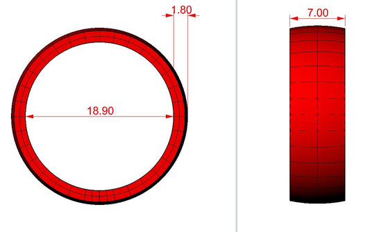 6mm Court wedding ring